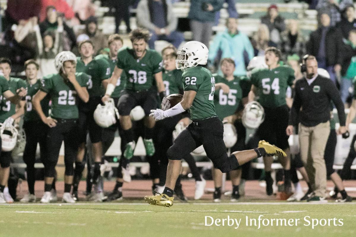 Derby vs. Manhattan football Tre Washington 2018